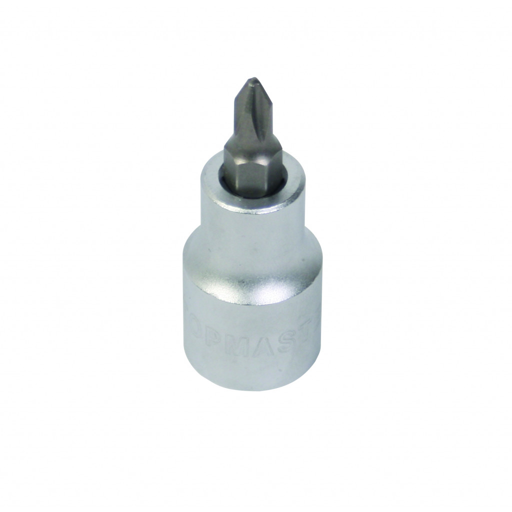 Вложка 1/2" с накр. кръстат PH2x55mm CR-V Topmaster Professional – Top Master Pro – снимка 1