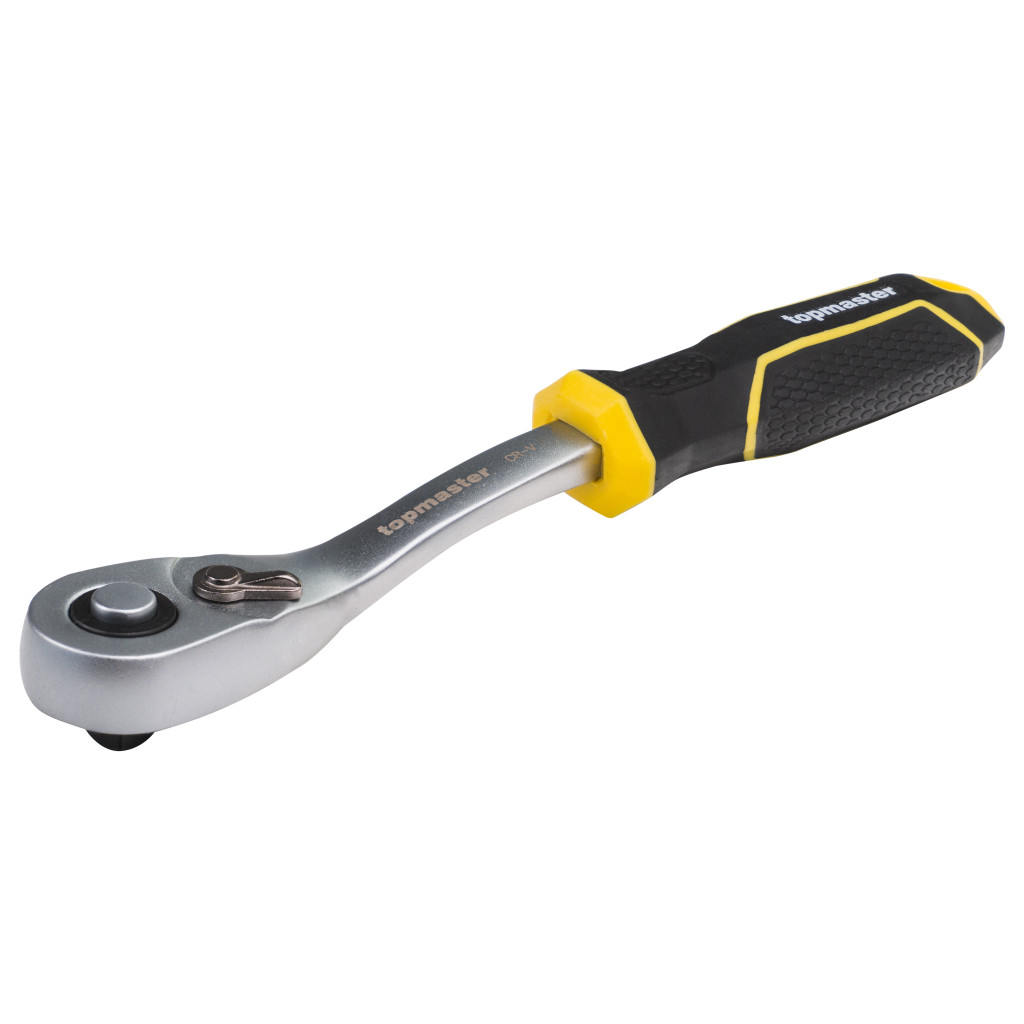 Тресчотка извита 1/4" 90з. CR-V Topmaster Professional
