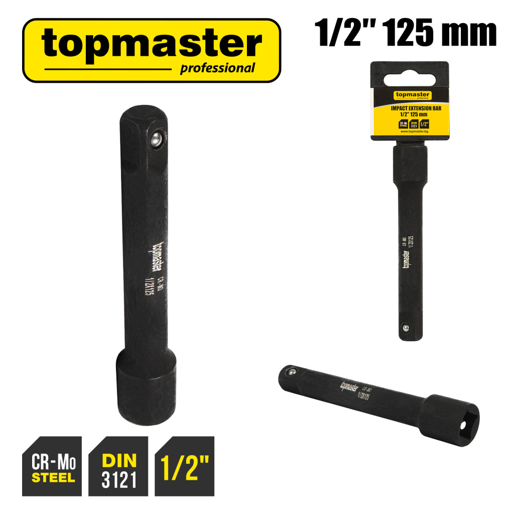 Удължение ударно 1/2" х 125 mm TMP – Top Master Pro – снимка 1