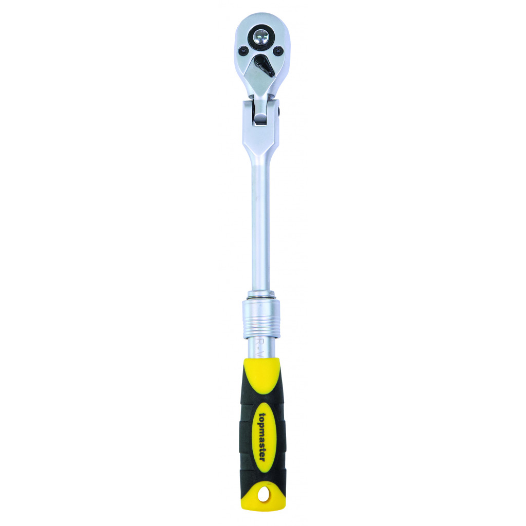 Тресчотка с телеск. дръжка 1/4" 72 зъба 185-235mm Topmaster Professional – Top Master Pro – снимка 1