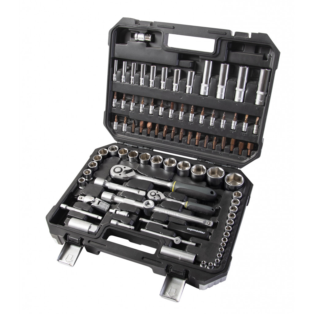 К-кт инструменти 86 части 1/4" & 1/2" Topmaster Professional – Top Master Pro – снимка 1