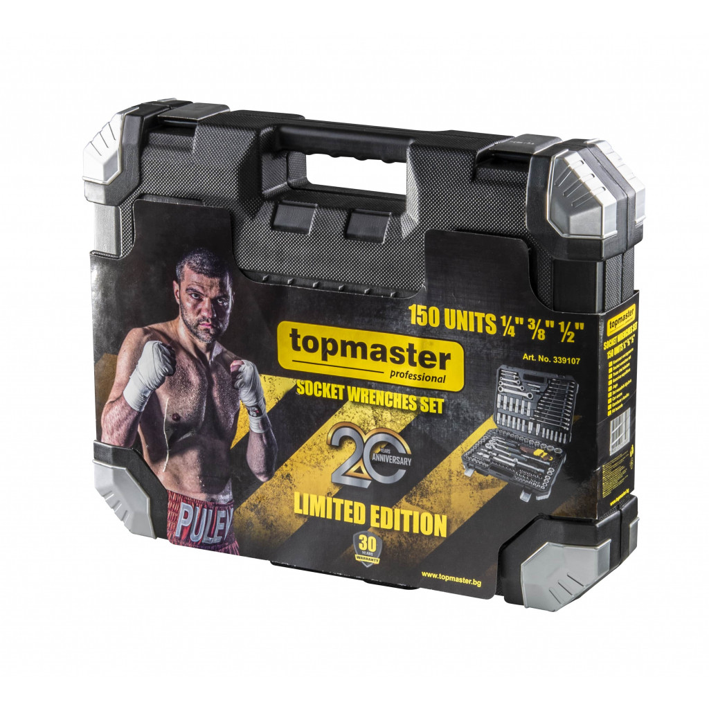 Гедоре 150 части 1/4" & 3/8 1/2" Topmaster Professional – Top Master Pro – снимка 1