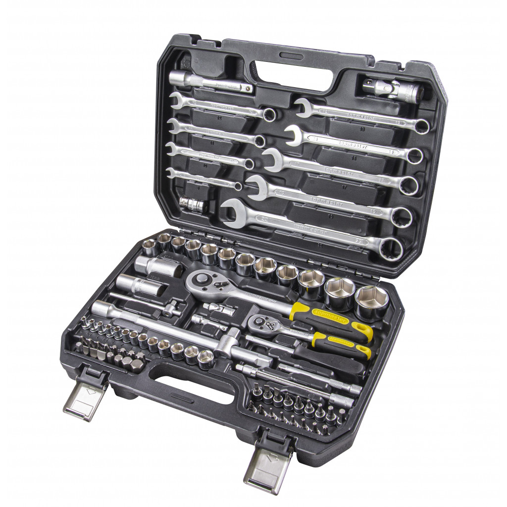 К-кт инструменти 82 части 1/4" & 1/2" CR-V Topmaster Professional – Top Master Pro – снимка 1