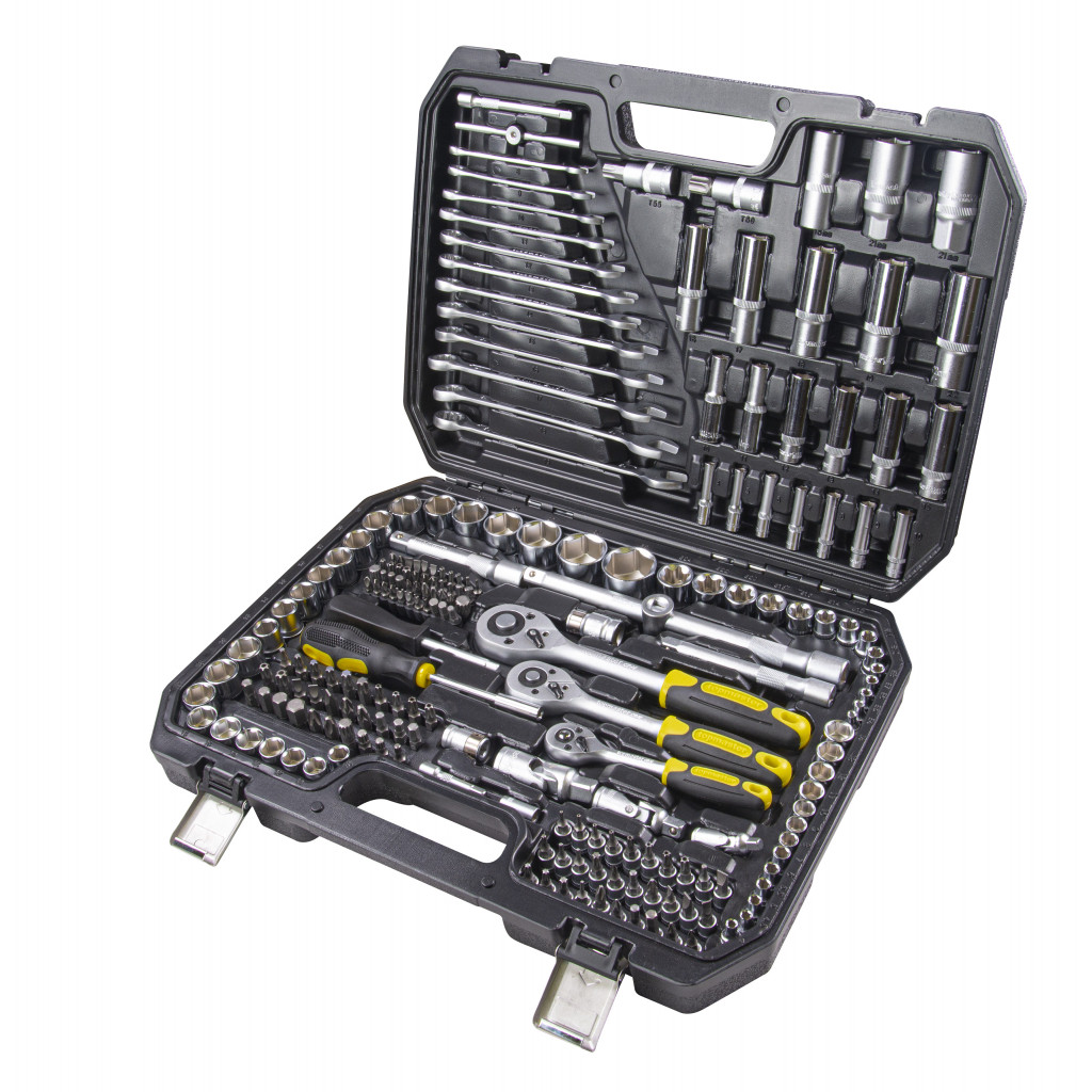 К-кт инструменти 216 части 1/4" & 3/8" & 1/2" CR-V Topmaster Professional – Top Master Pro – снимка 1