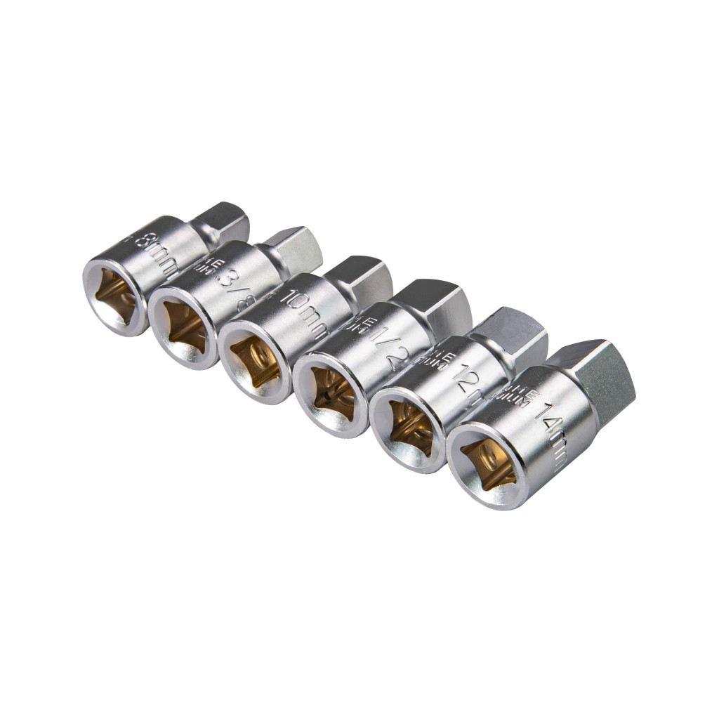 К-кт накрайници 3/8" за картер, 8,10,12,14мм,3/8",1/2" Topmaster Professional – Top Master Pro – снимка 1