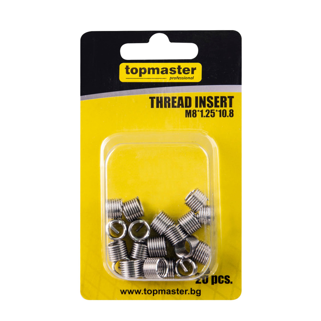Резбови приставки M8*1.25*10.8, 20бр. Topmaster Professional