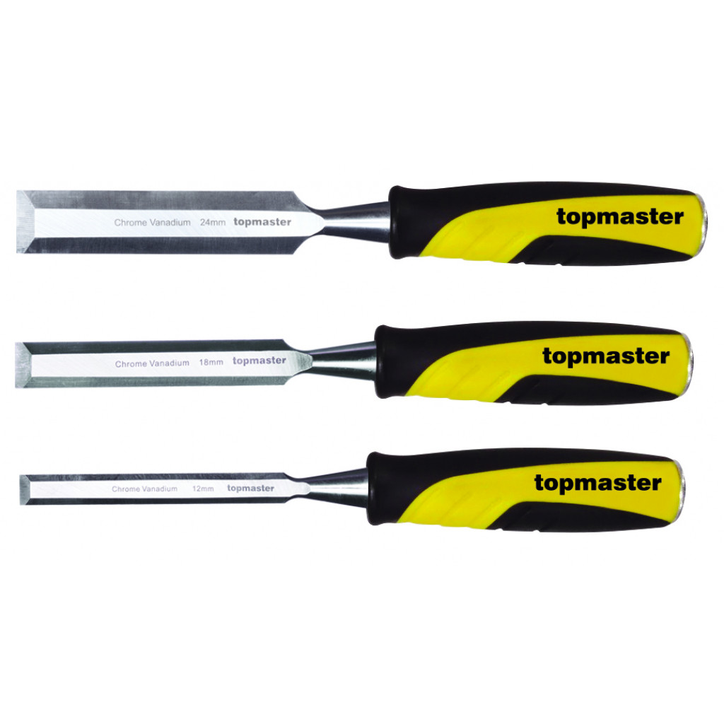 Длето за дърво комплект (12mm 18mm 24mm)65Mn Topmaster Professional – Top Master Pro – снимка 1