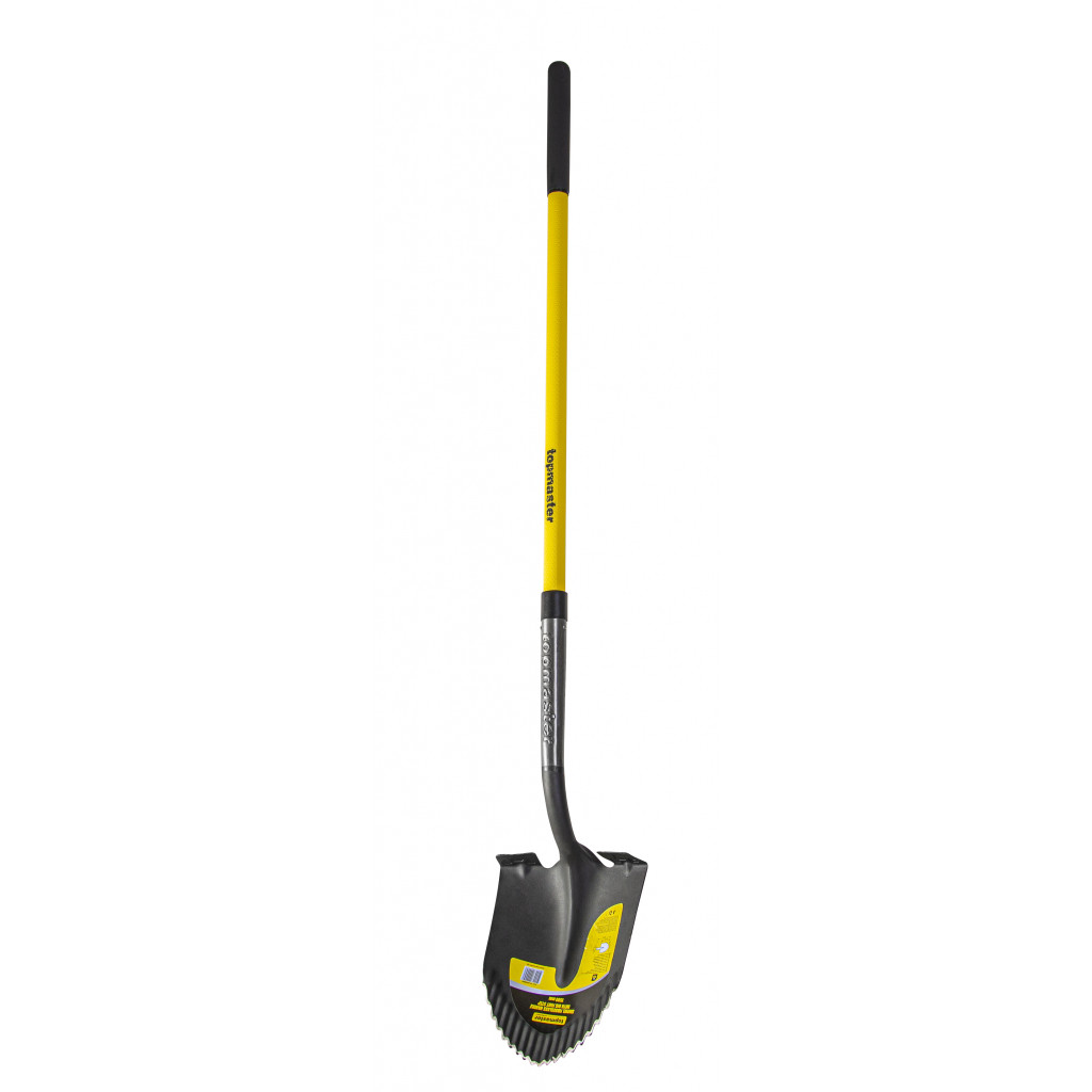 Лопата кръгла с педал и дръжка фибростъкло 1500mm Topmaster Professional – Top Master Pro – снимка 1