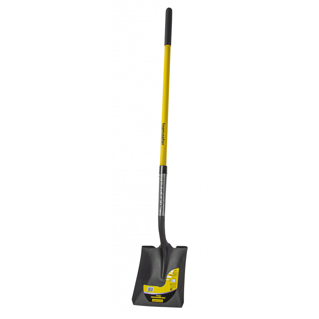 Лопата квадрат с педал и дръжка фибростъкло 1500mm Topmaster Professional – Top Master Pro – снимка 1