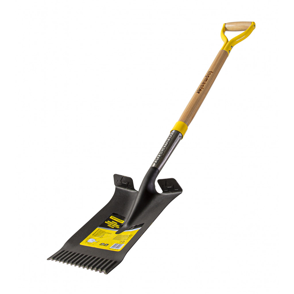 Лопата квадрат с педал и дървена дръжка 1150mm Topmaster Professional – Top Master Pro – снимка 1