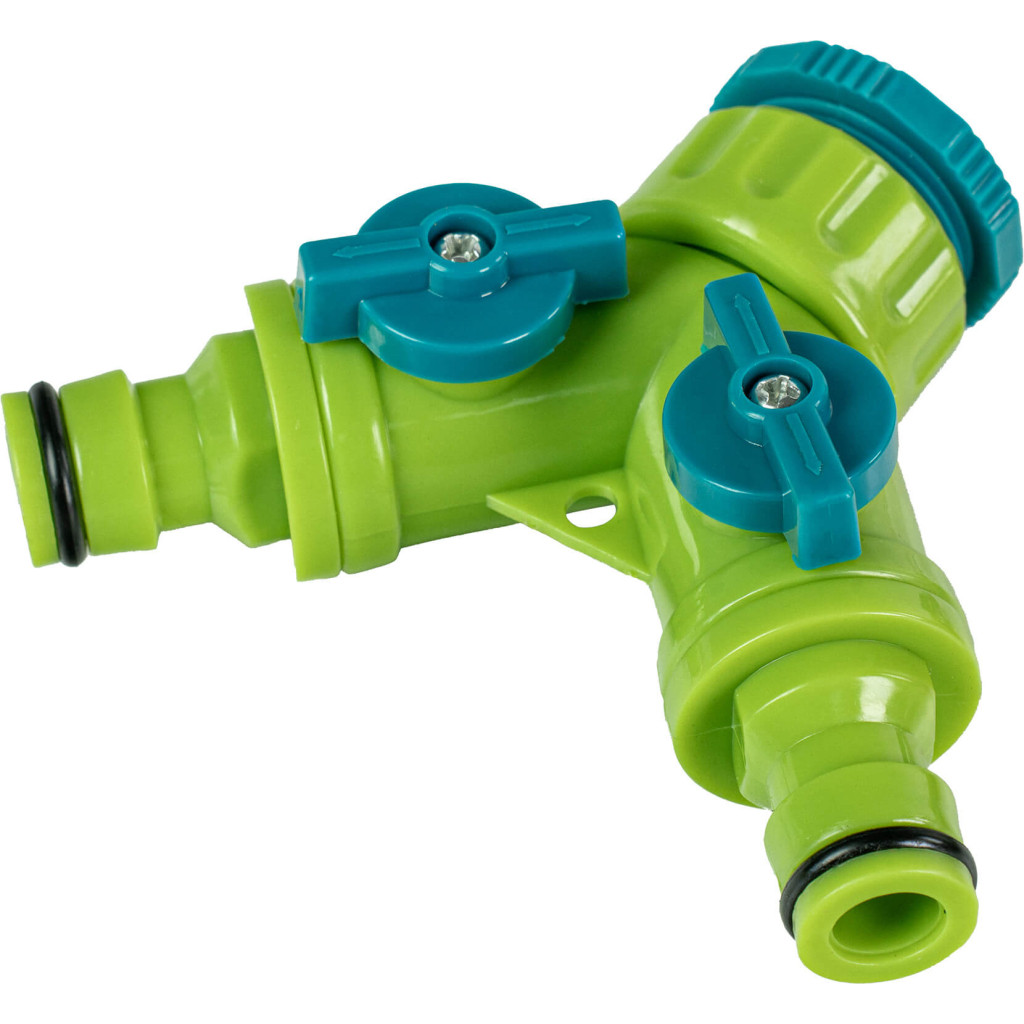 Разклонител 2 изхода със стоп 1/2"-3/4" TG GADGET – Top Garden – снимка 1