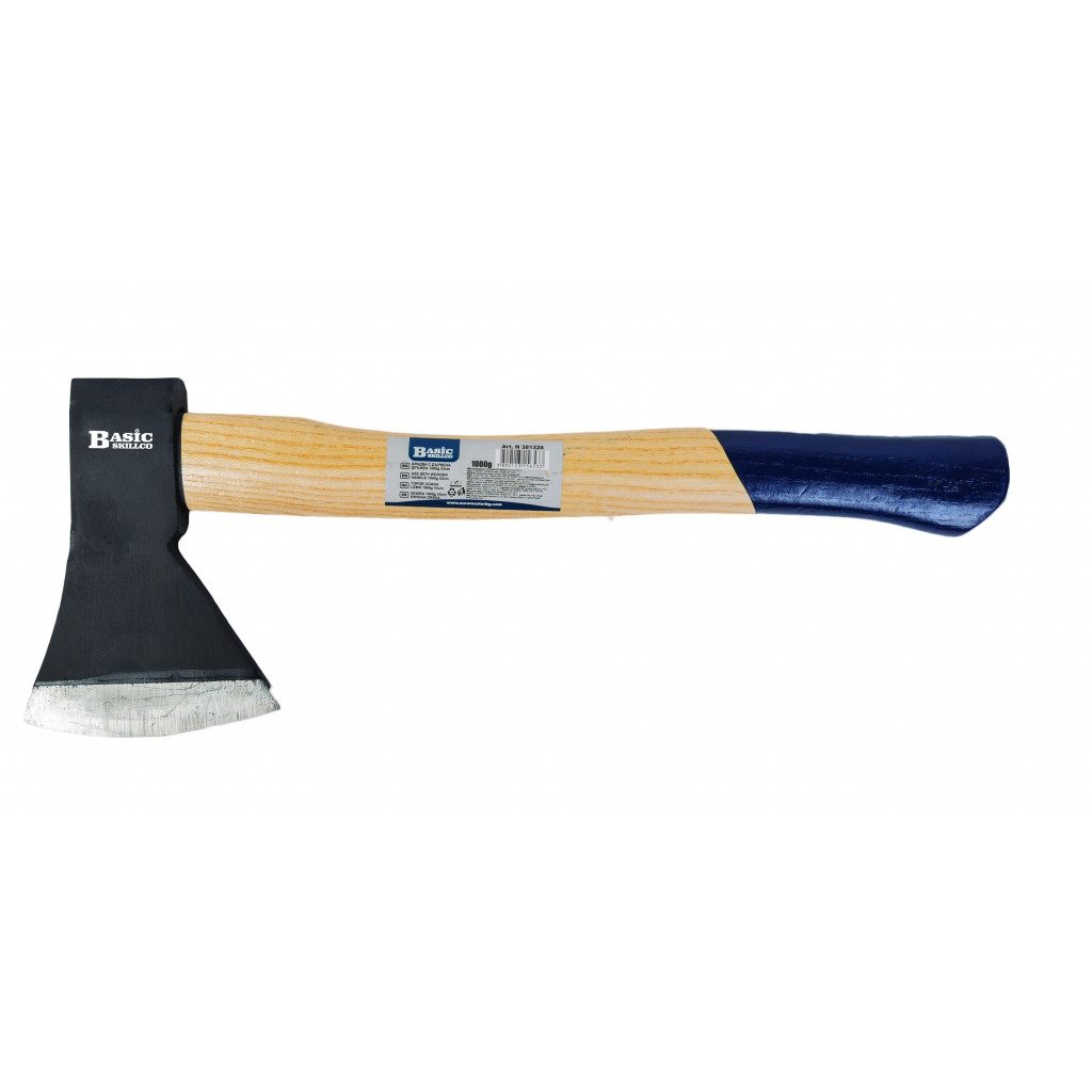 Брадва дървена дръжка 1500g 80cm Basic Skillco – Basic – снимка 1