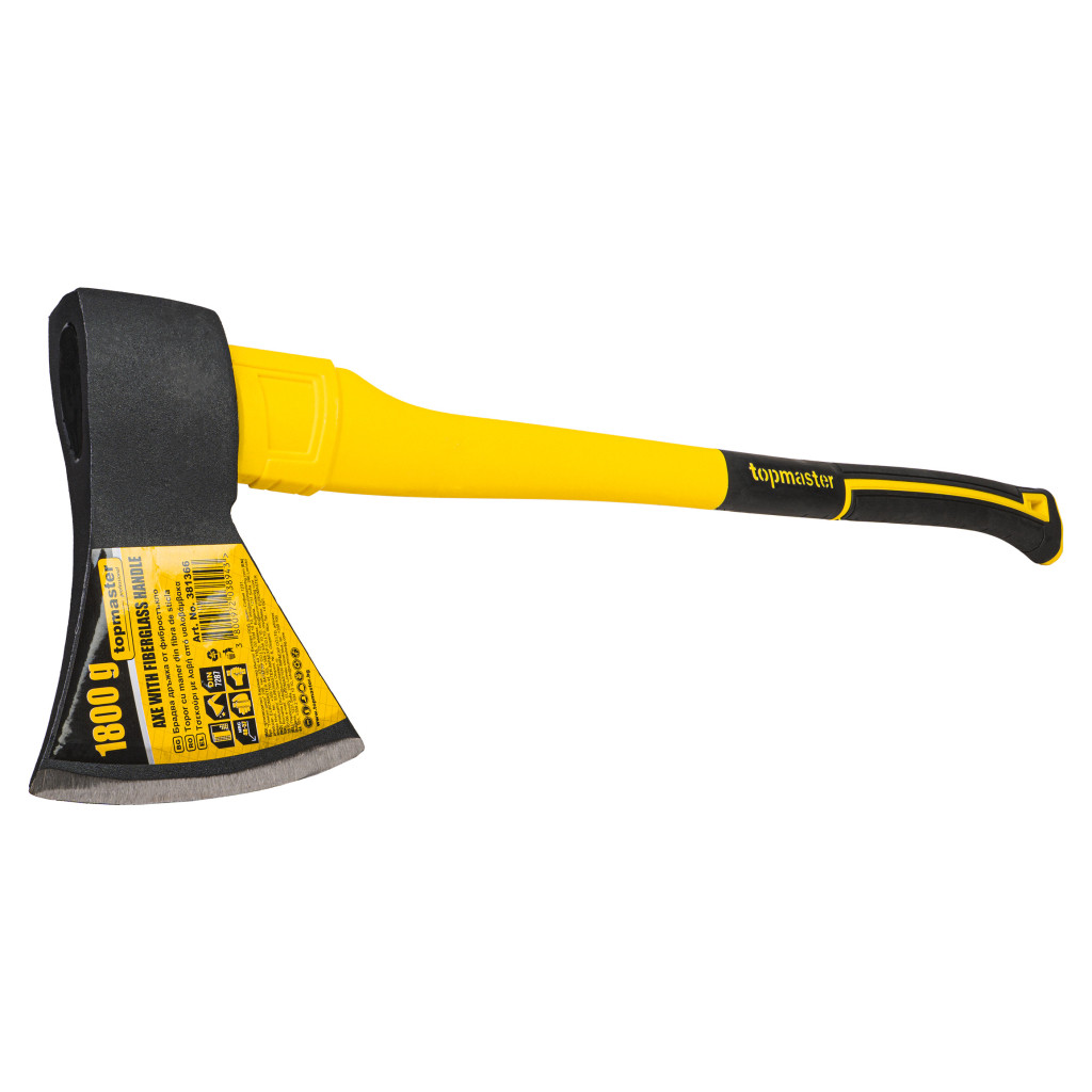 Брадва с дръжка от фибростъкло 1800g TMP – Top Master Pro – снимка 1