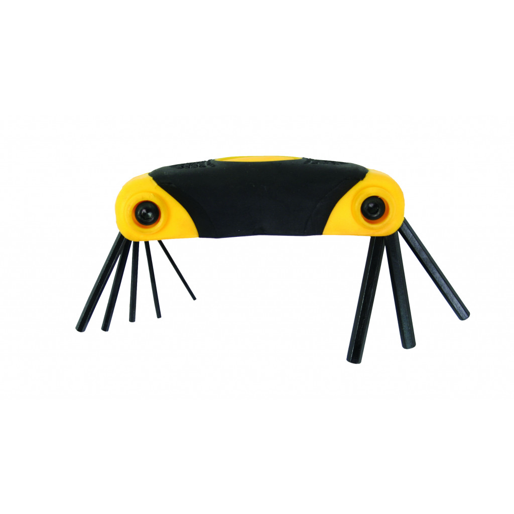 Шестограми 1.5-6.0mm к-т 8бр сгъваеми CR-V Topmaster Professional