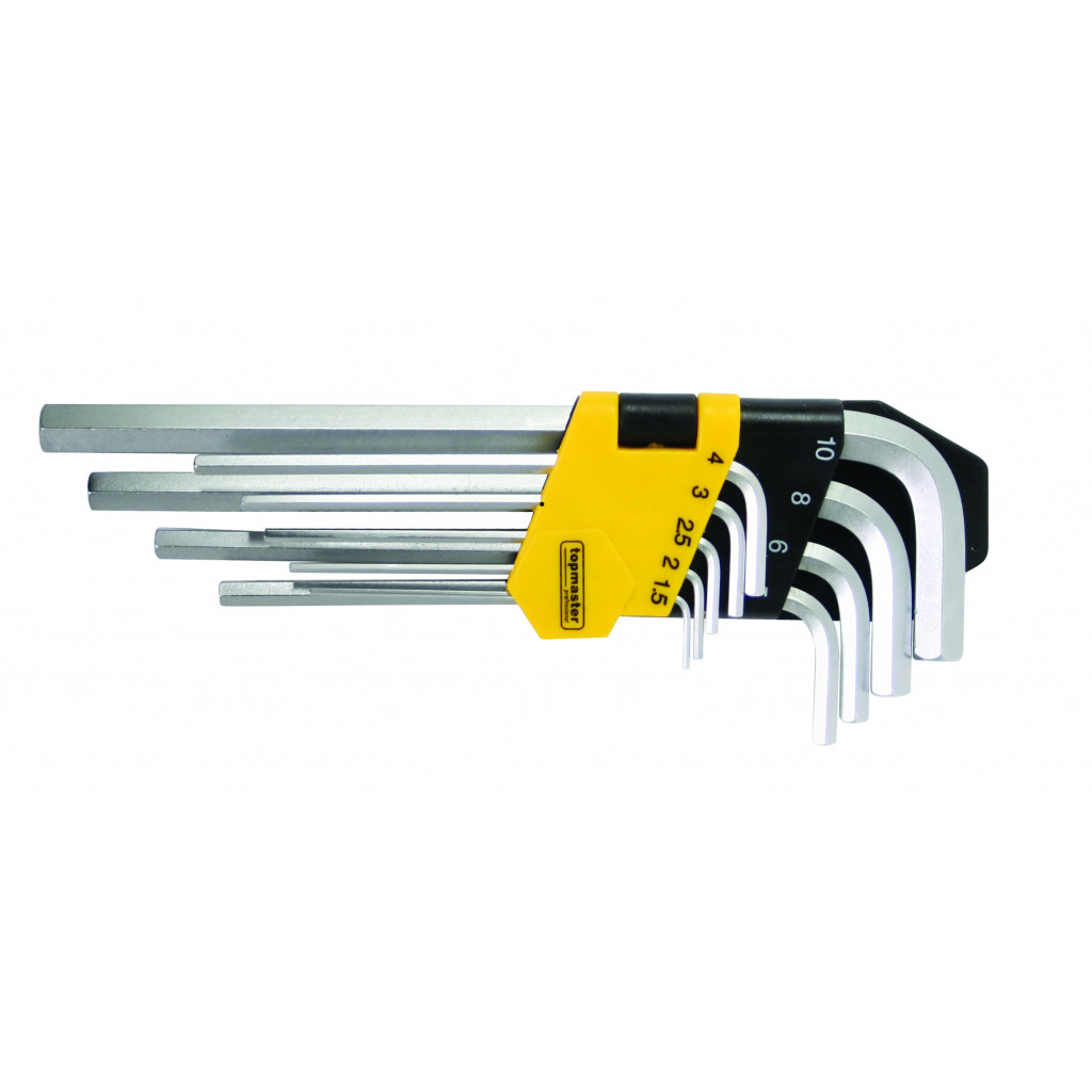 Шестограми 1.5-10mm к-т 9бр дълги CR-V Topmaster Professional – Top Master Pro – снимка 1