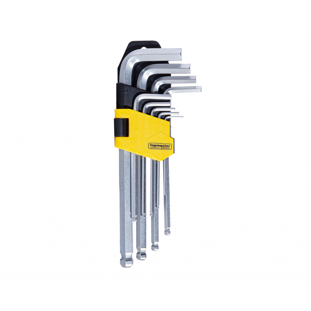 Шестограми за работа под ъгъл 1.5-10mm средни CR-V Topmaster Professional – Top Master Pro – снимка 1