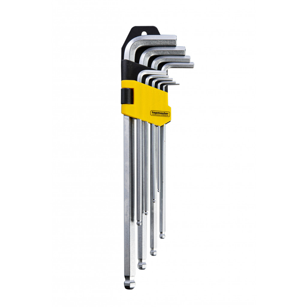Шестограми за работа под ъгъл 1.5-10mm дълги CR-V Topmaster Professional