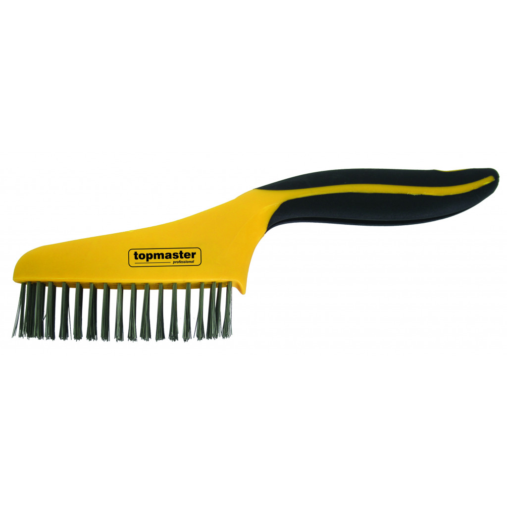 Четка телена неръждаема стомана 4 реда 250mmTopmaster Professional – Top Master Pro – снимка 1