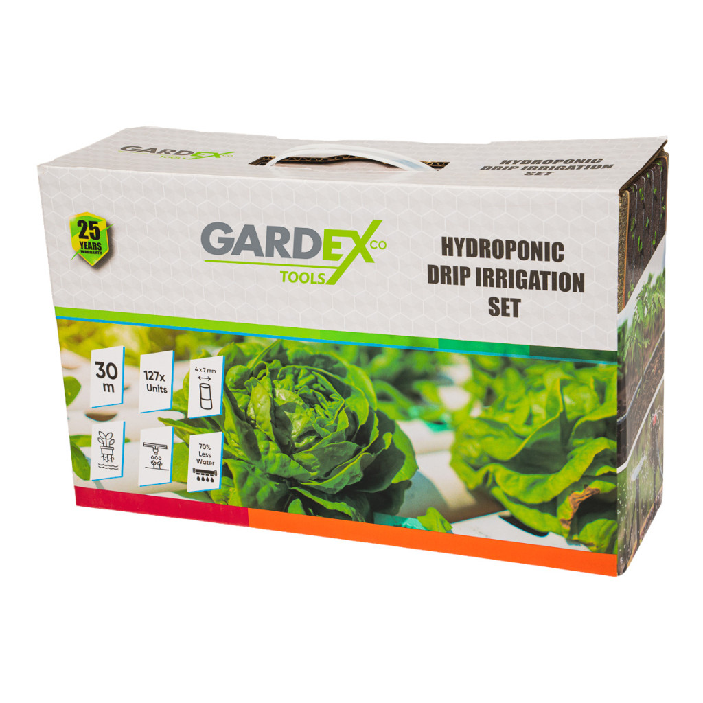 К-кт капково напояване за хидропоника 30м 127х ч. HARVEST GX – Gardex – снимка 1