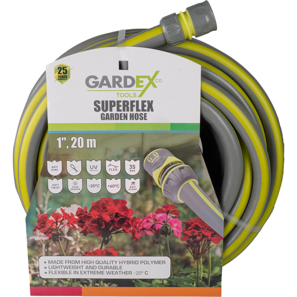 Маркуч градински SUPERFLEX 1", 20m GARDEX – Gardex – снимка 1