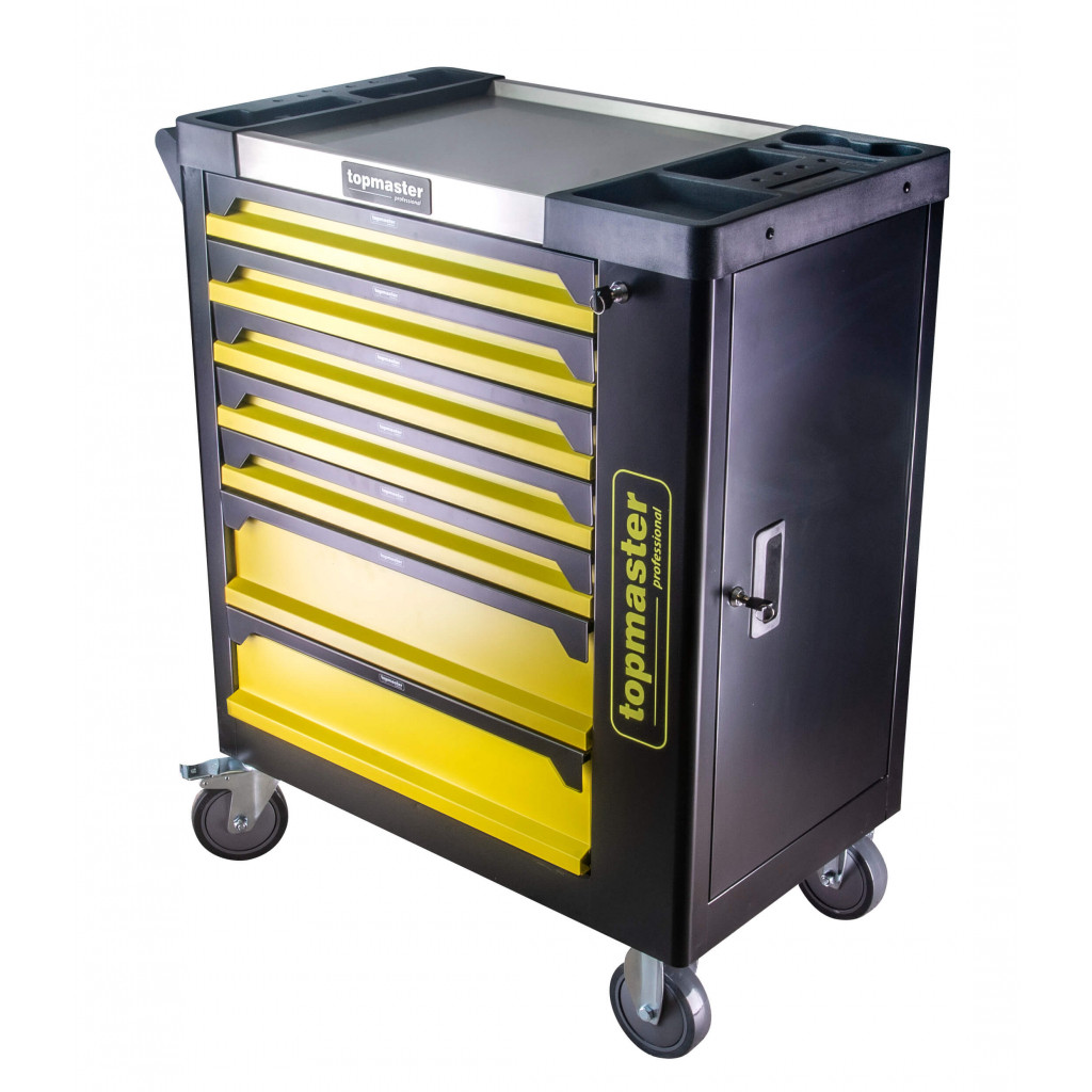 Количка за инструменти 7 чекмеджета 182 части Topmaster Professional – Top Master Pro – снимка 1