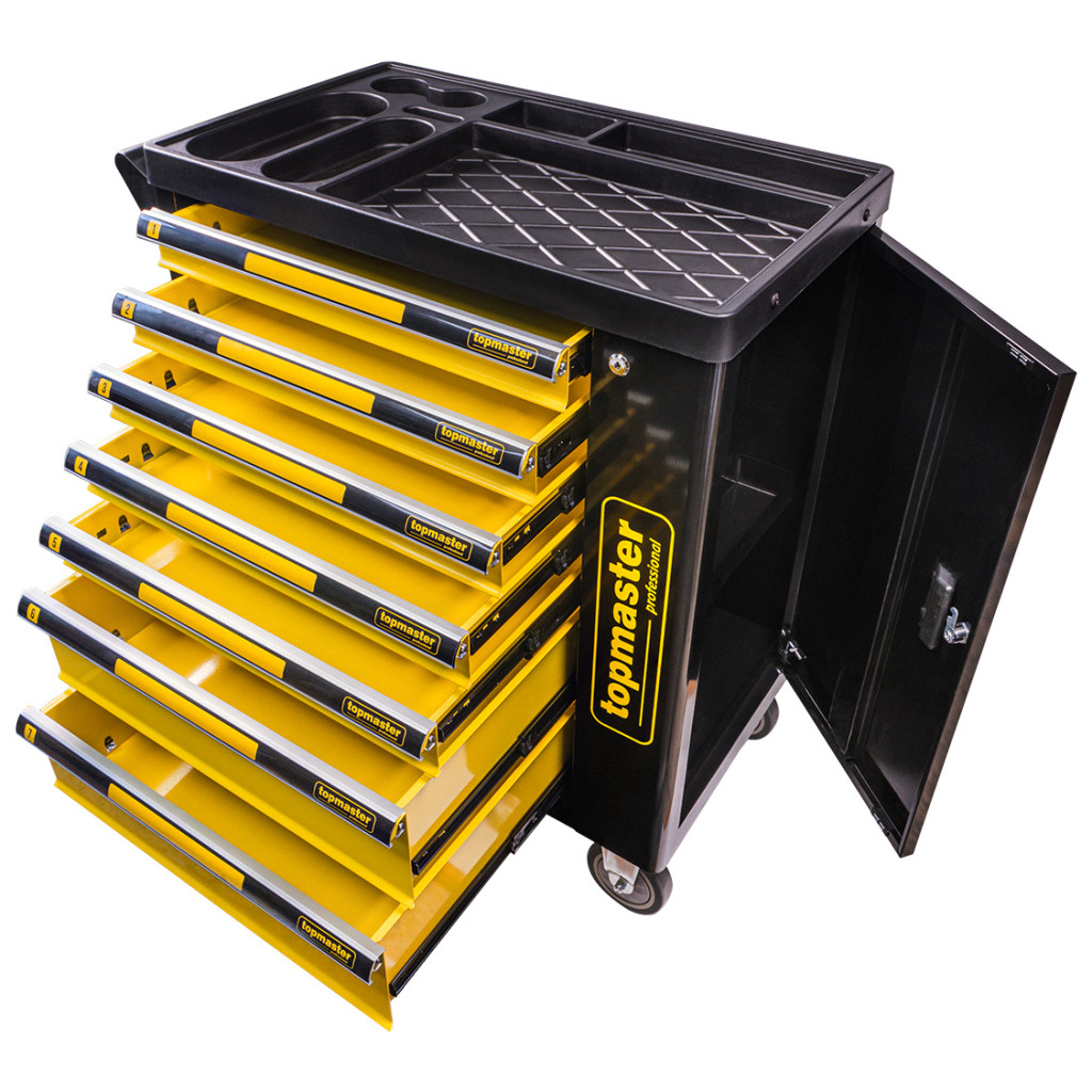 Количка за инструменти 7 чекмеджета Topmaster Professional – Top Master Pro – снимка 1