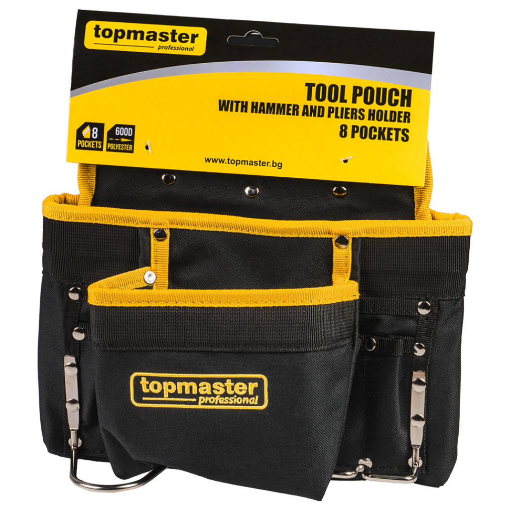 Джоб за инструменти 8 отделения - държач за чук и клещи Topmaster Professional – Top Master Pro – снимка 1