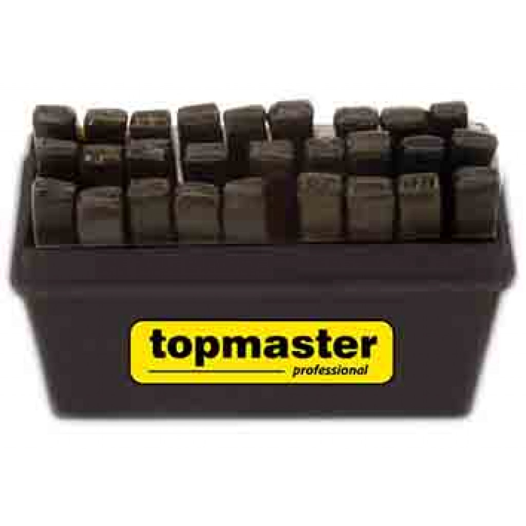Букви хром 1.5mm-12.5mm к-т 27бр Topmaster Professional