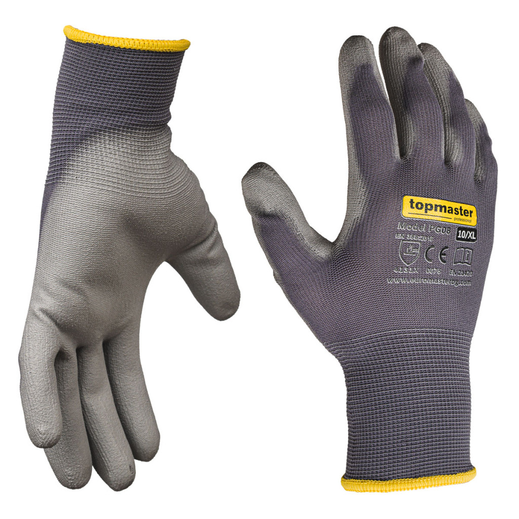 Ръкавици за механична работа PG08 PU Topmaster Professional – Top Master Pro – снимка 1