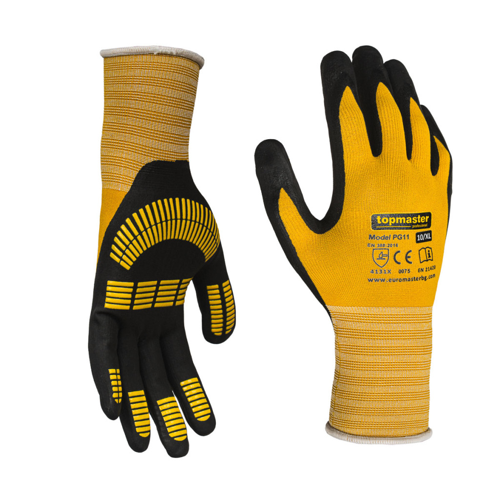 Ръкавици за механична работа PG11 GRIP Topmaster Professional – Top Master Pro – снимка 1