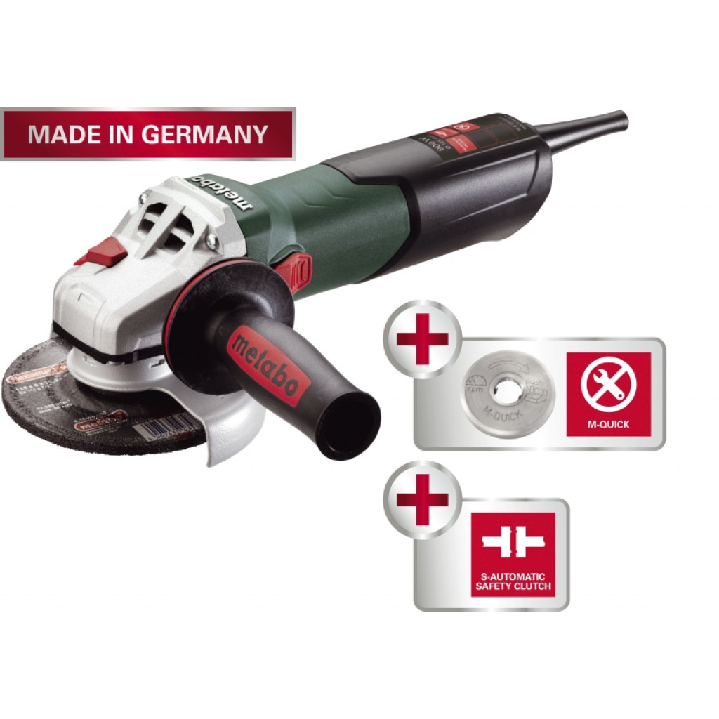 Ъглошлайф 125mm 900W METABO W 9-125 QUICK в куфар