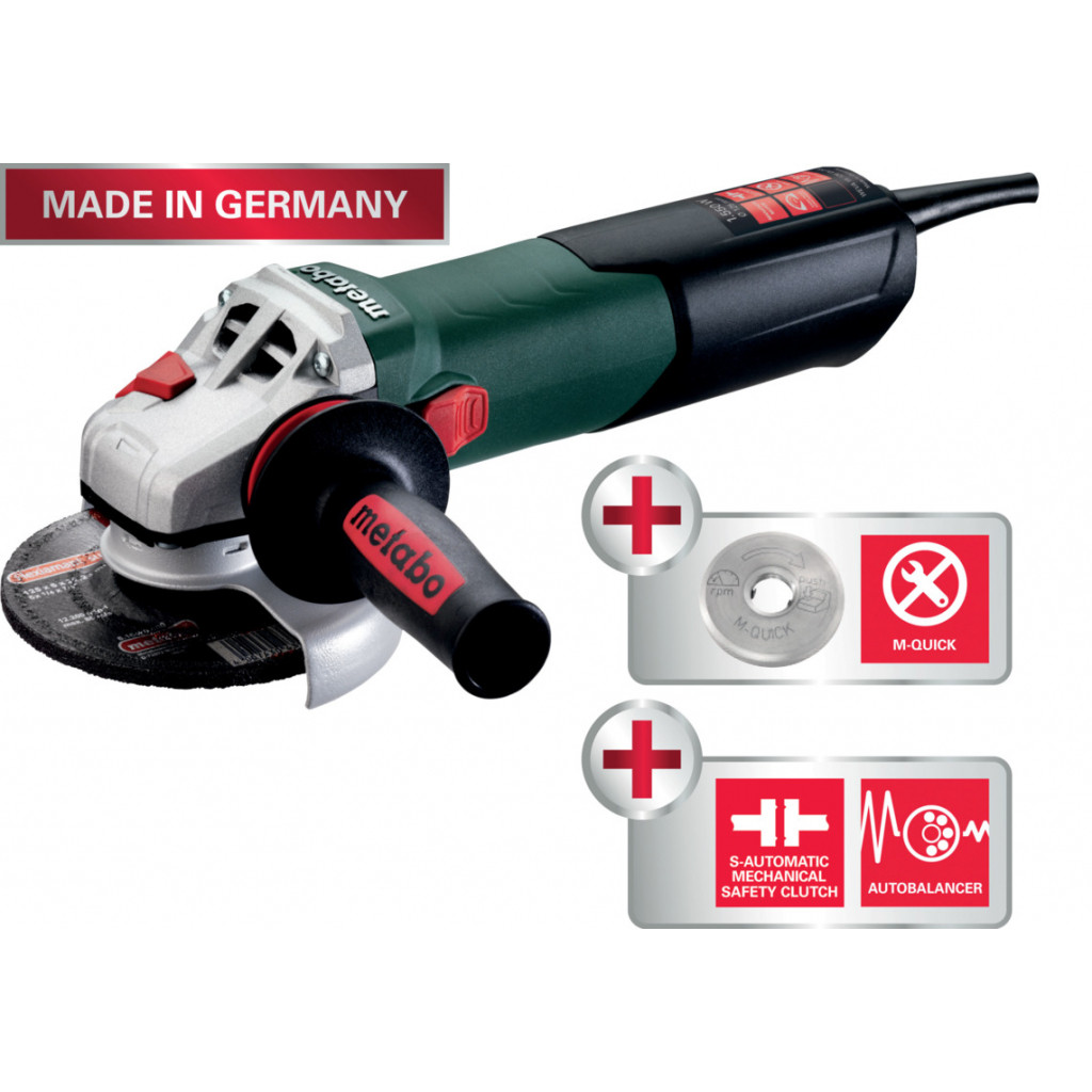 Ъглошлайф 125mm 1550W METABO WEVA 15-125 Quick – Metabo – снимка 1