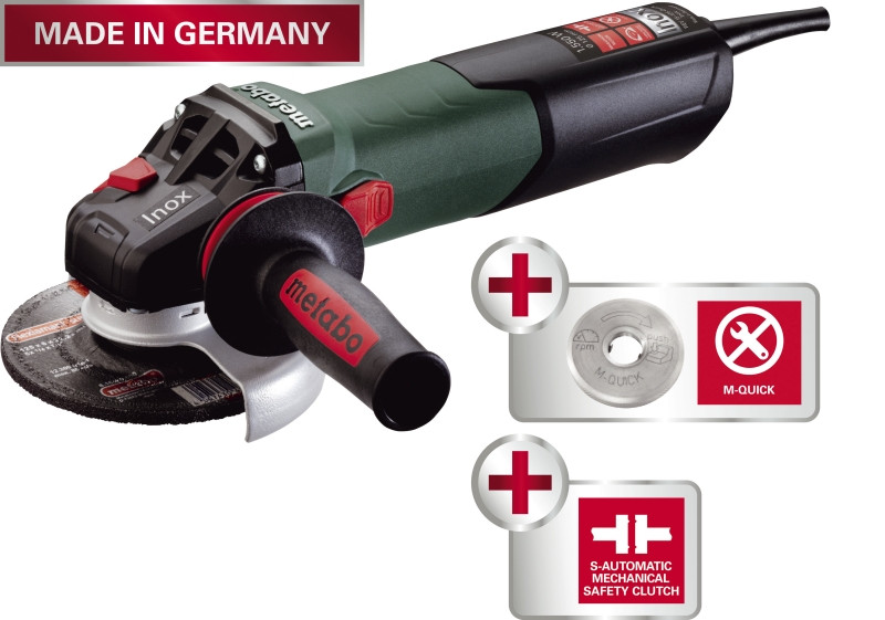 Ъглошлайф 125mm 1550W METABO WEV 15-125 QUICK INOX – Metabo – снимка 1