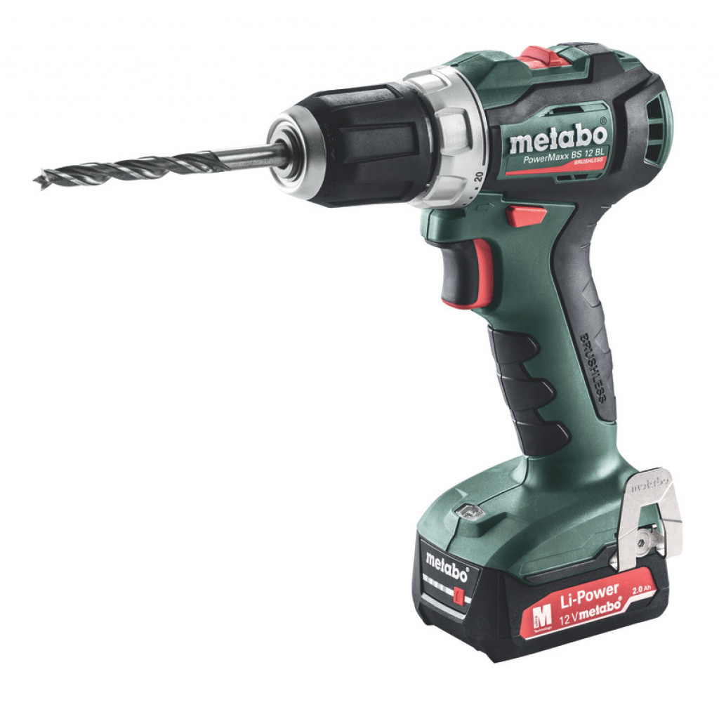 Винтоверт акум. 12V 45Nm METABO POWERMAXX BS 12 BL 2x2Ah – Metabo – снимка 1