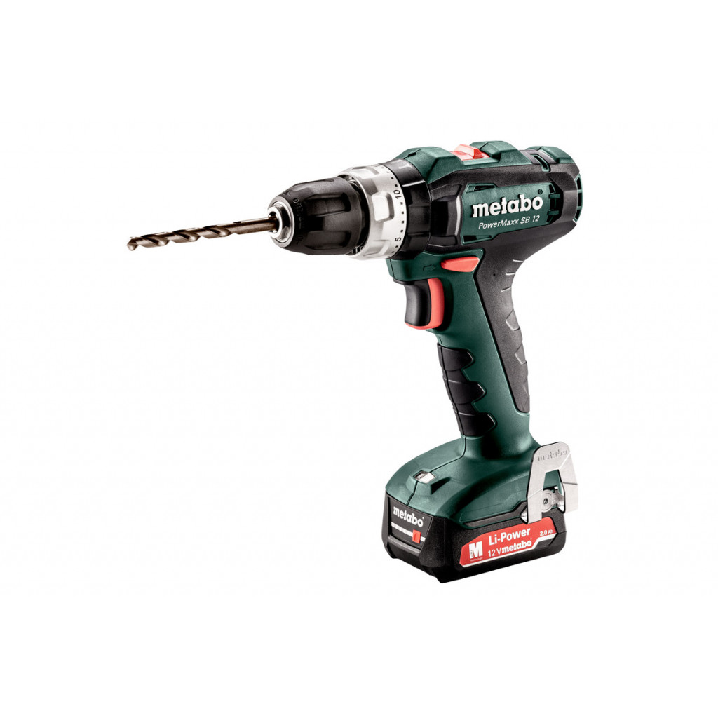 Бормашина акум. ударна 12V 40Nm METABO POWERMAXX SB 12 2x2Ah – Metabo – снимка 1