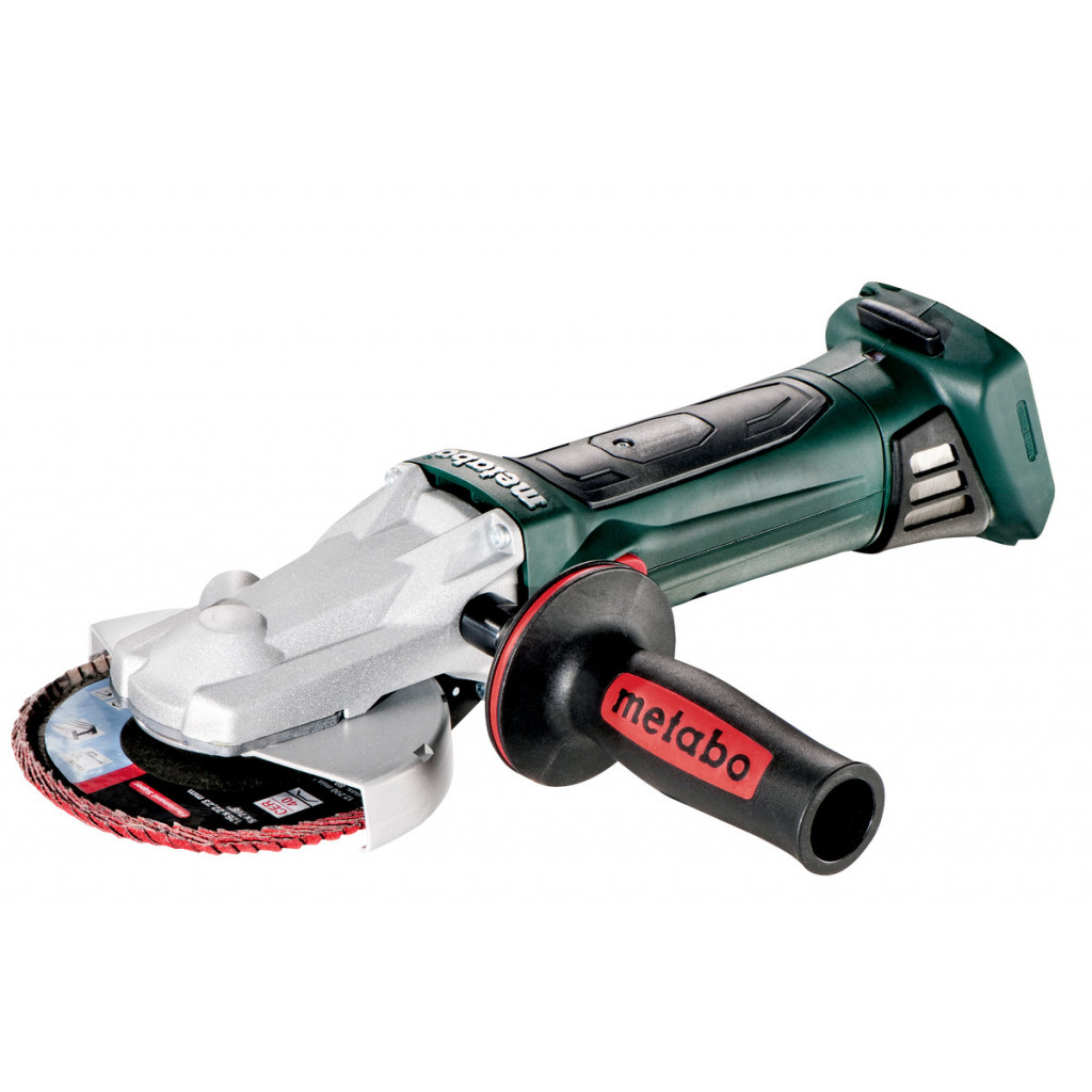 Ъглошлайф акум. с плоска глава METABO WF 18 LTX 125 Solo кут – Metabo – снимка 1