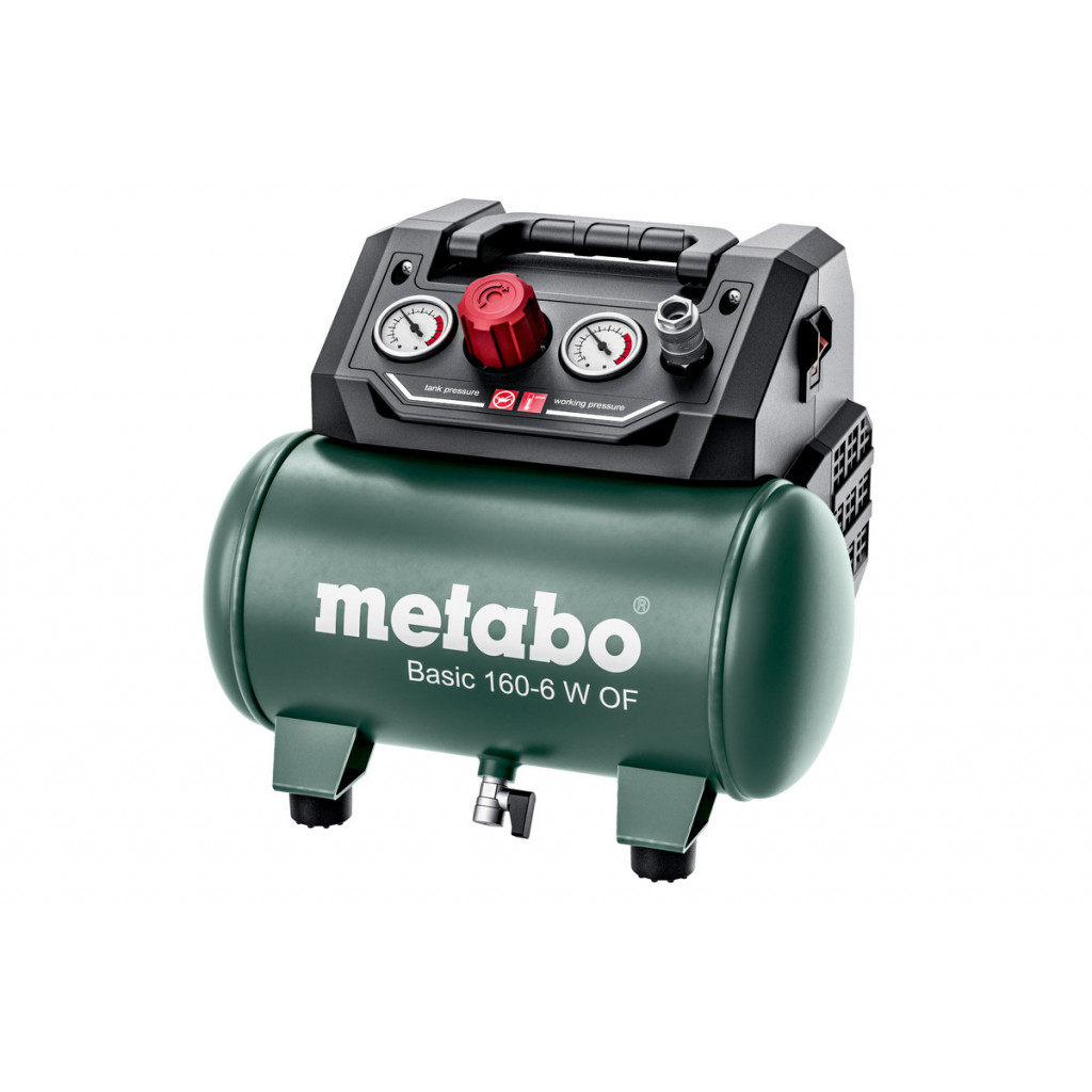 Компресор безмаслен 6 л 0.9kW METABO BASIC 160-6 W OF – Metabo – снимка 1