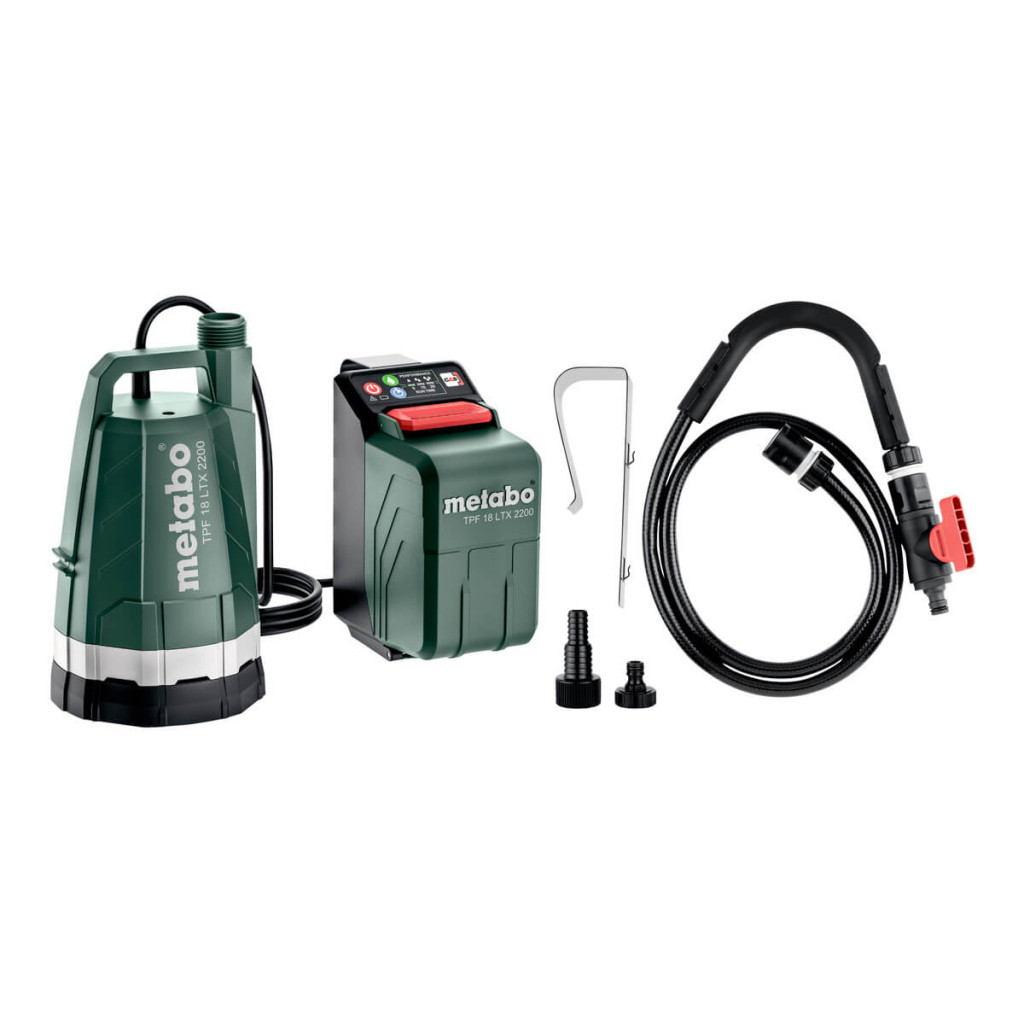 Помпа потопяема акум. 2200 l/h METABO TPF 18 LTX 2200 SOLO – Metabo – снимка 1