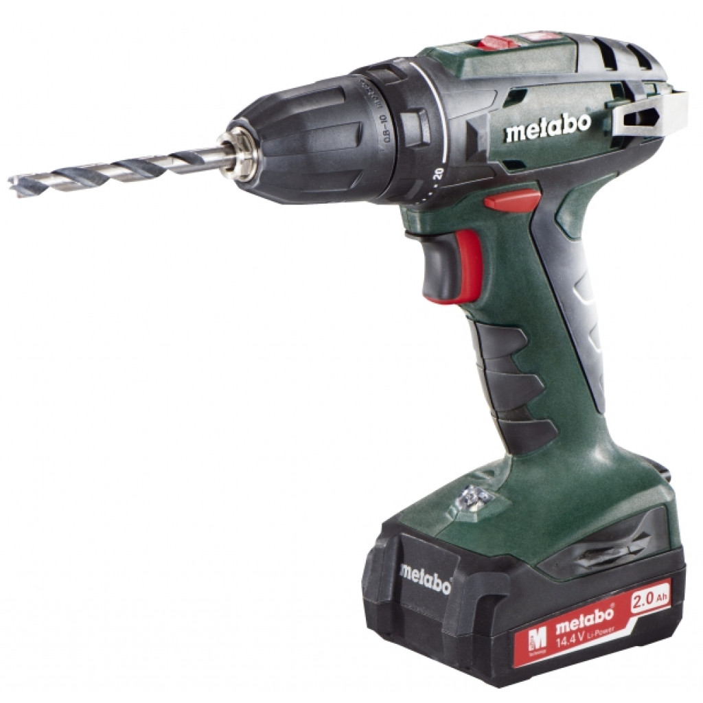 Винтоверт акум. 14.4V 40Nm METABO BS 14.4 2x2.0AH 10mm – Metabo – снимка 1
