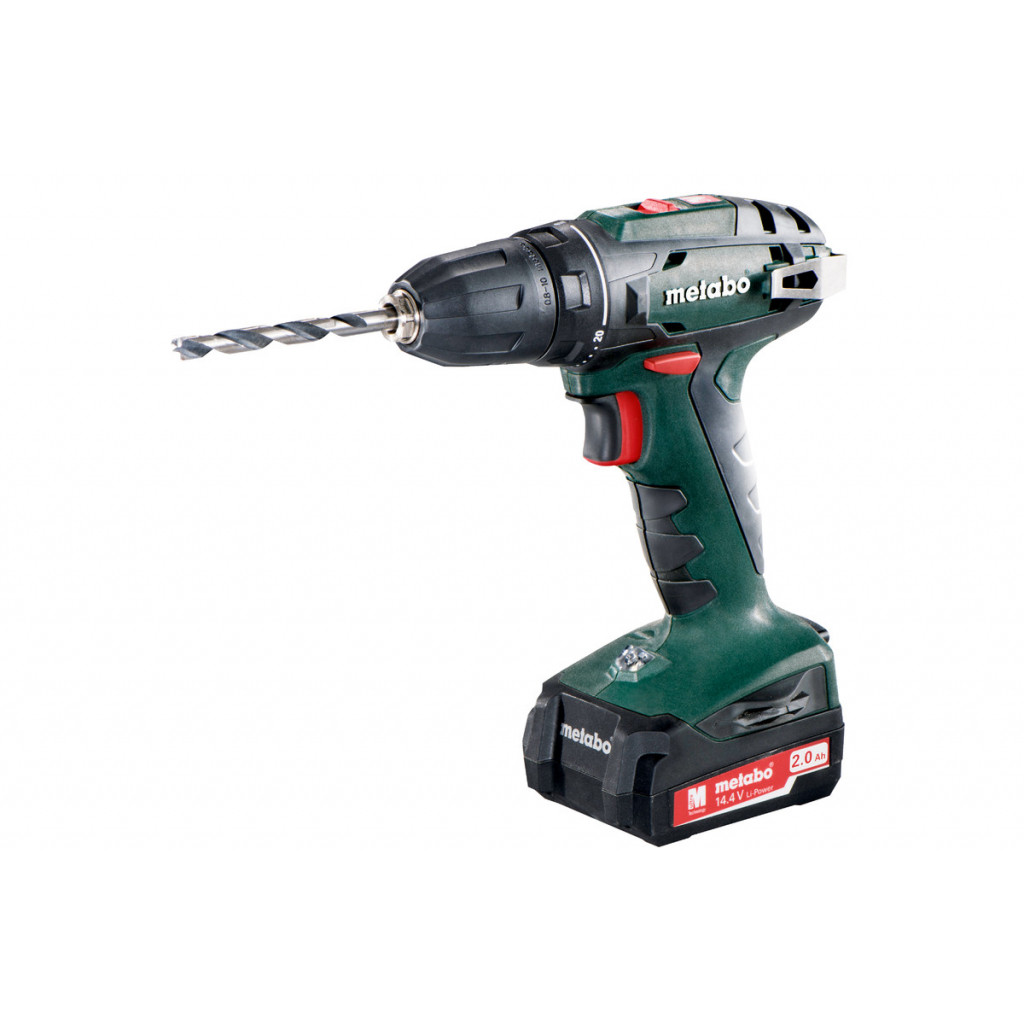 Винтоверт акум. 14.4V 40Nm METABO BS 14.4 2x2.0AH 13mm – Metabo – снимка 1
