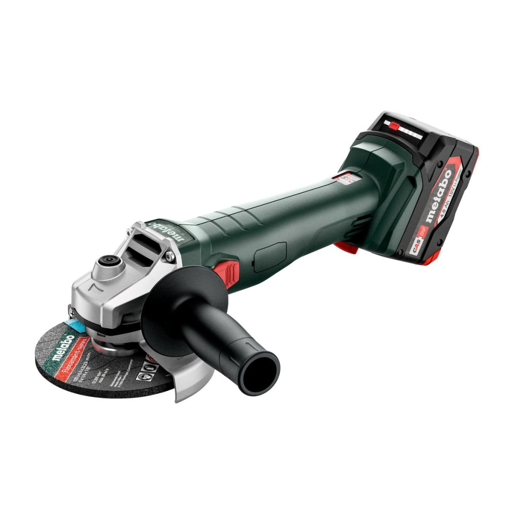Ъглошлайф акум. 125mm METABO W 18 L 9-125 2X4.0AH – Metabo – снимка 1