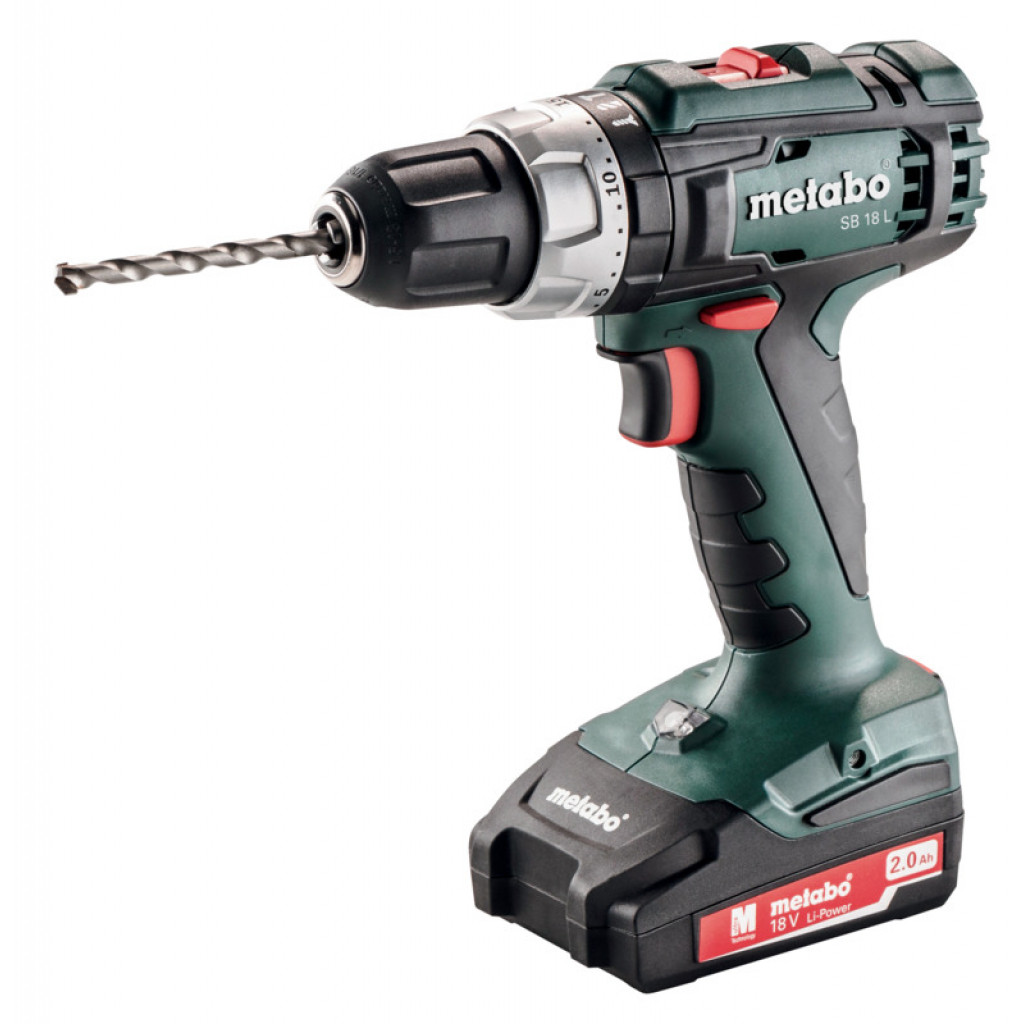 Бормашина акум. ударна 18V 50Nm METABO SB 18 L 2x2.0Ah – Metabo – снимка 1