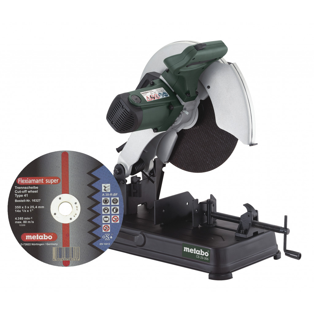 Ъглошлайф стационарен ø355mm 2300W METABO CS 23-355 + диск – Metabo – снимка 1