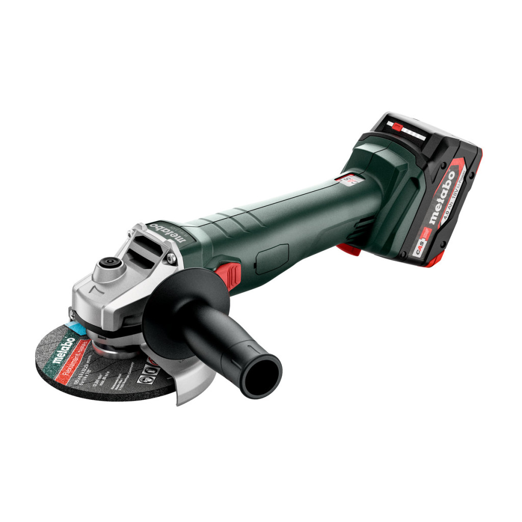 Ъглошлайф акум. 125mm METABO W 18 7-125 2x4.0 Ah – Metabo – снимка 1