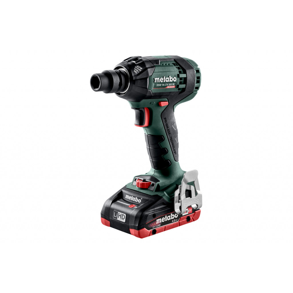 Гайковерт акум. 18V 300Nm METABO SSW 18 LTX BL 2X4.0 Ah LiHD – Metabo – снимка 1