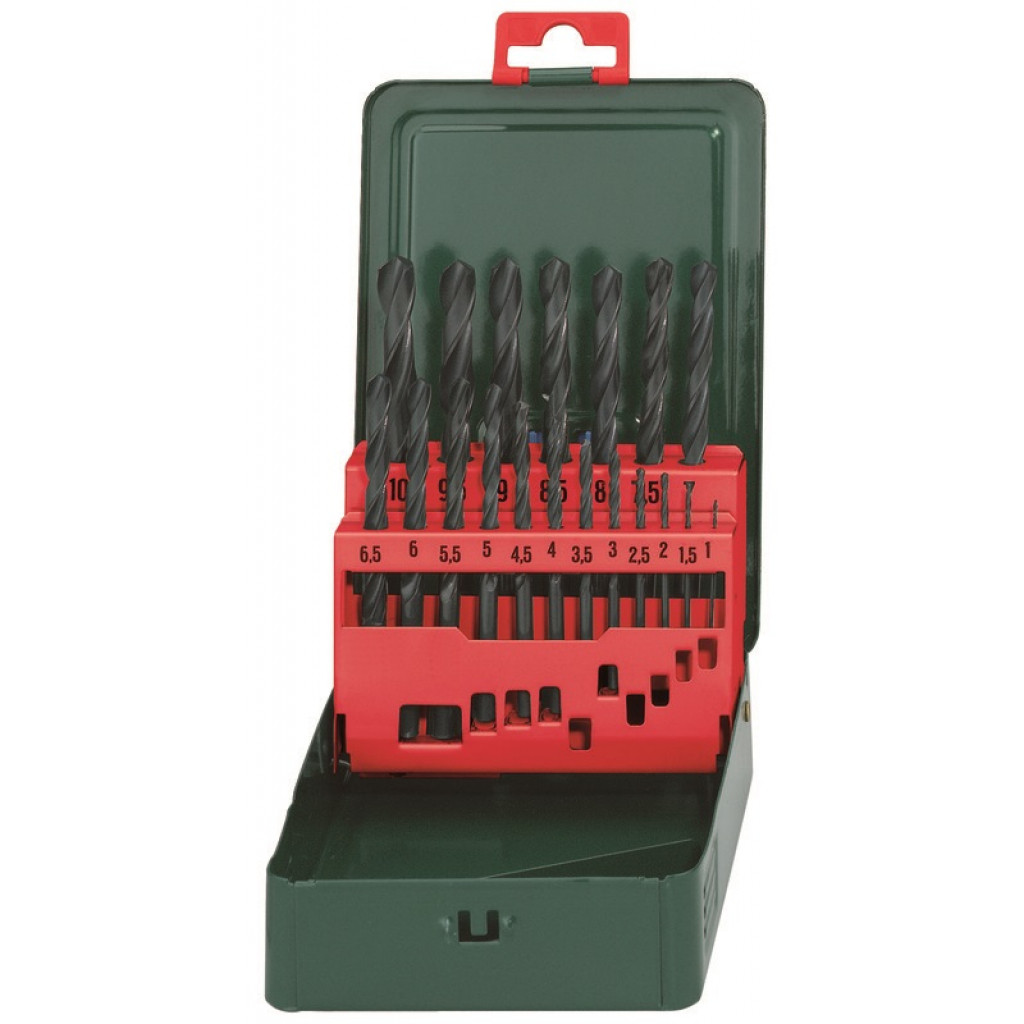 Свредла HSS-R 1 - 10mm к-кт 19 части – Metabo – снимка 1