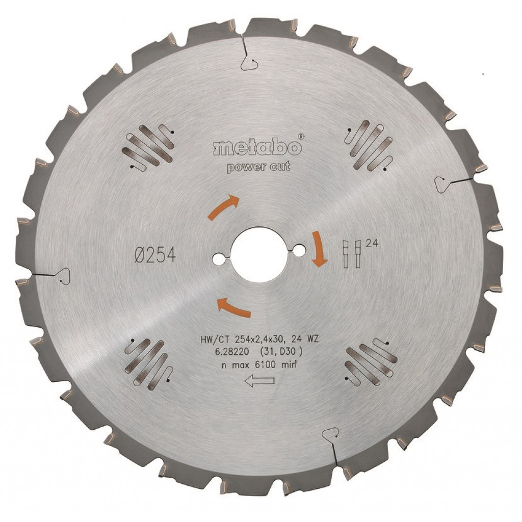 Диск за циркуляр 315х2.4х30.0mm 24 WZ 20° – Metabo – снимка 1