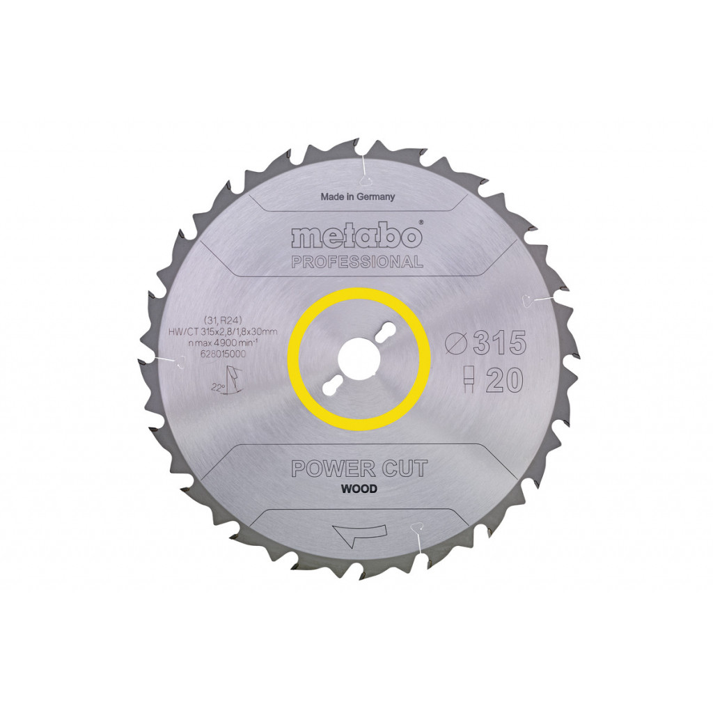 Диск за циркуляр 450х3.5х30.0mm 32 FZ 10° – Metabo – снимка 1