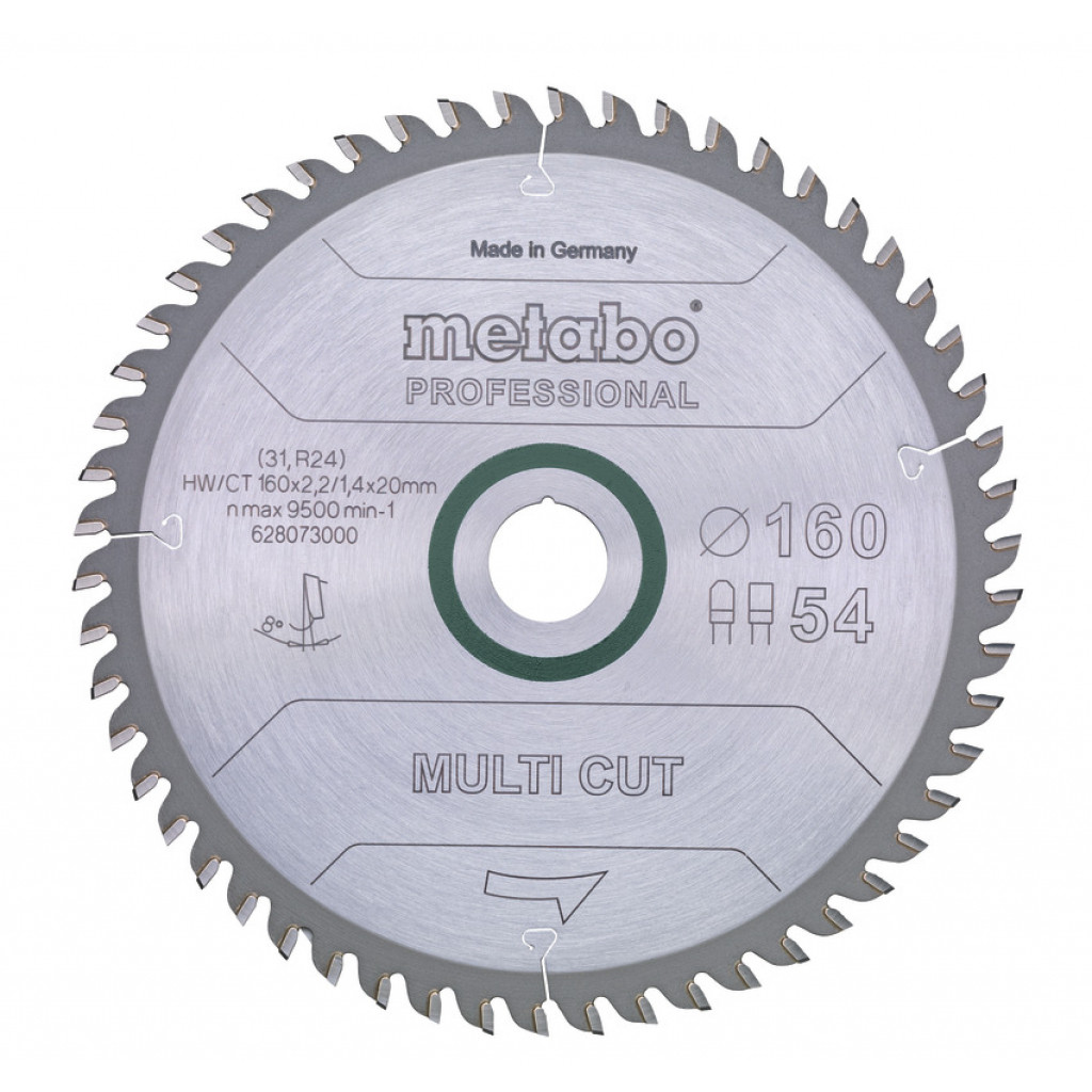 Диск за циркуляр 190x2.2x30mm 56 FZ/TZ 8° pos – Metabo – снимка 1