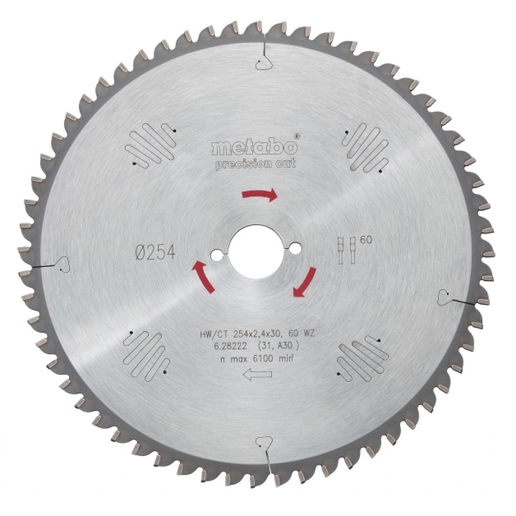 Диск за циркуляр 315х2.4х30.0mm 84 WZ 5° neg. – Metabo – снимка 1